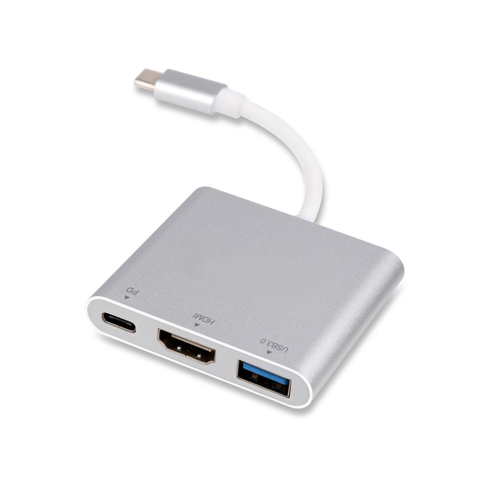 USB-C to HDMI+USB3.0+PD 3in1 a